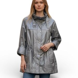 Basler Black Label Water Repllent Anorak Jacket in Silver Gray XL